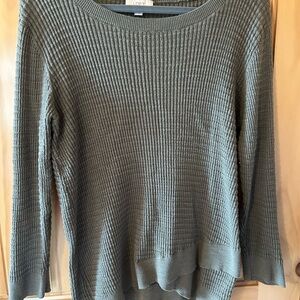 LOFT Ribbed Long Sleeve Top - Olive